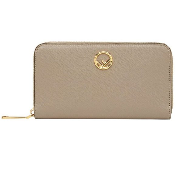 New in Box Fendi ZIP-AROUND Beige leather wallet  $990 - Picture 3 of 14
